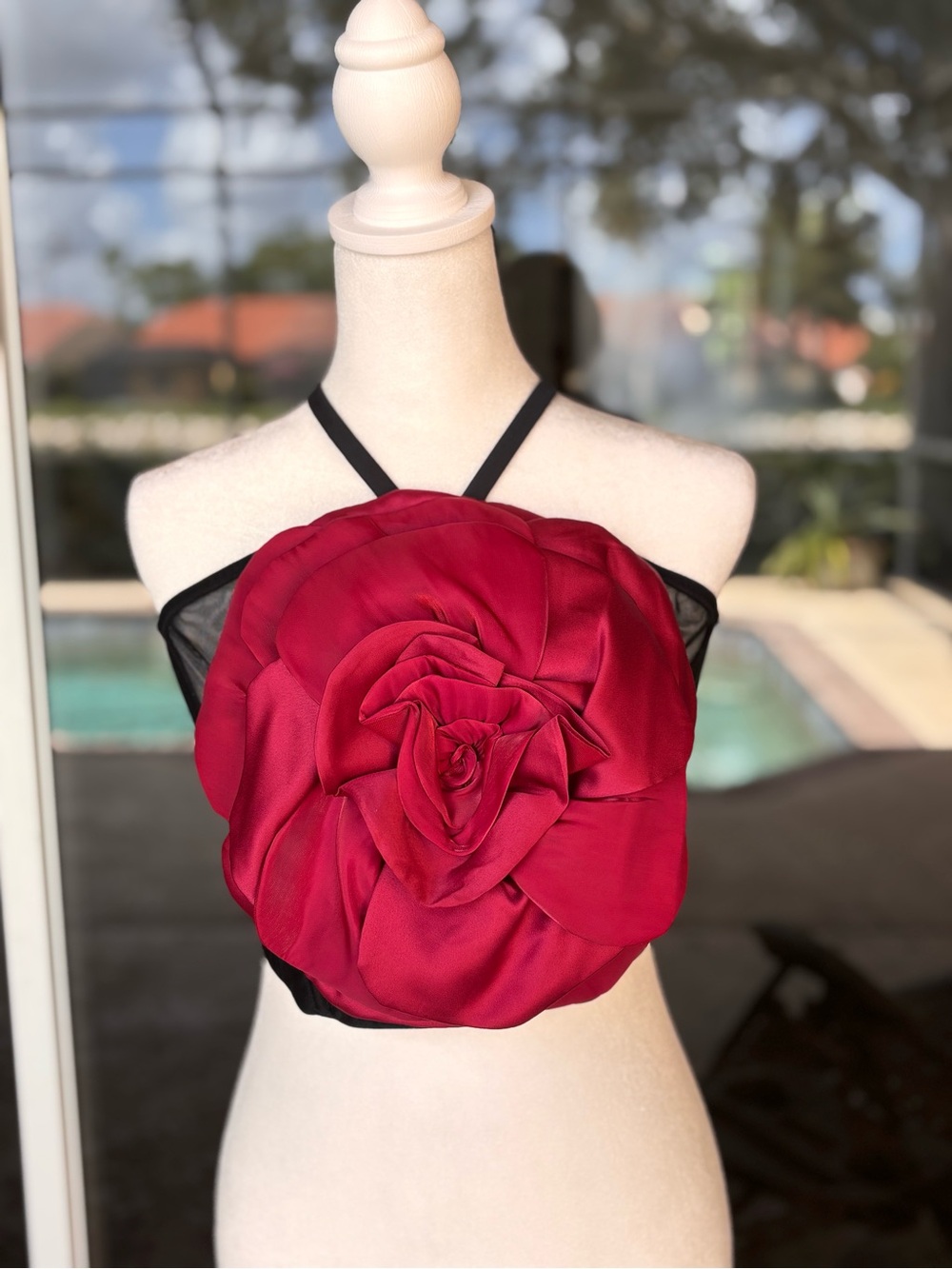 Victoria’s Secret Stunning Satin Blooming Rose Corset Top NWT Size Large